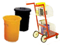 mailroom trolleys and waste bins